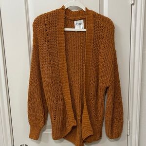 Abercrombie & Fitch Rust Knit Cardigan